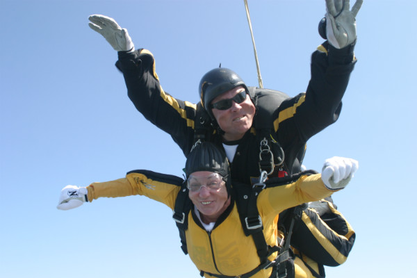 Mama Joan with Billy from the Golden Knights